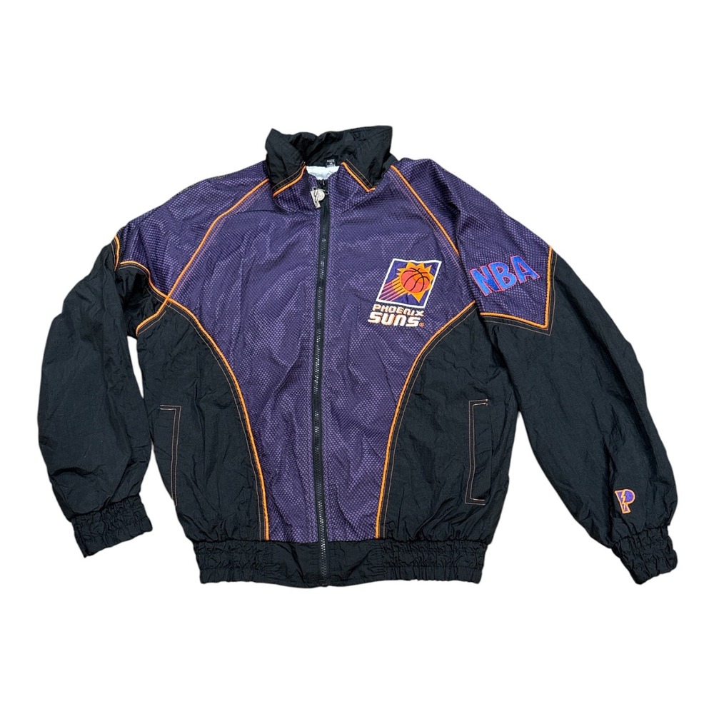 Vintage Phoenix Suns Pro Layer Full Zip Windbreaker Jacket Mesh Mens Medium 90s